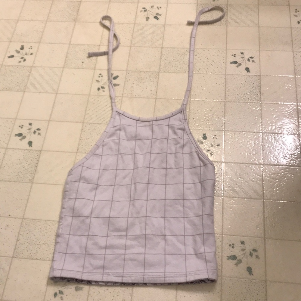 Reversible halter neck crop top